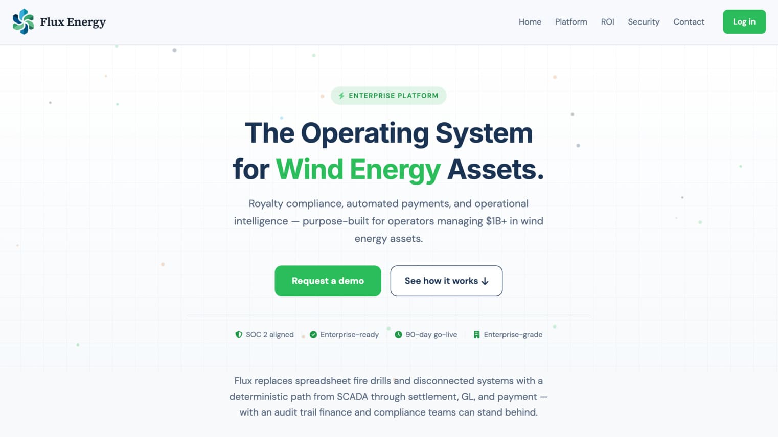 The Flux Energy operations platform